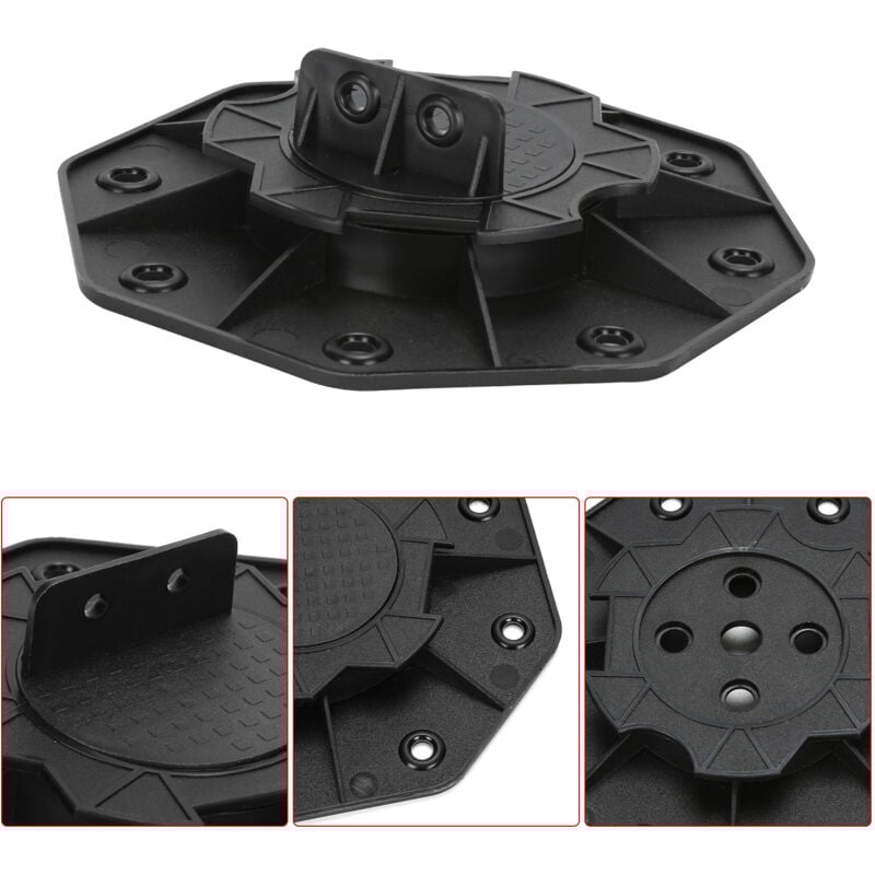 foto del prodotto swanew base di appoggio per terrazzo regolabile con piedistallo di livellamento cuscinetto base base per legno wpc 18-30 mm 10 pezzi