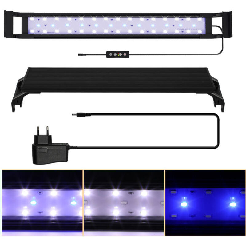 foto del prodotto swanew blu bianco led acquario luce pesce pianta lampada. 35 50cm. 10w