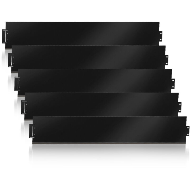 foto del prodotto swanew bordo prato bordatura del prato bordatura del prato in metallo zincato bordatura del sentiero nero 100x15cm 50m