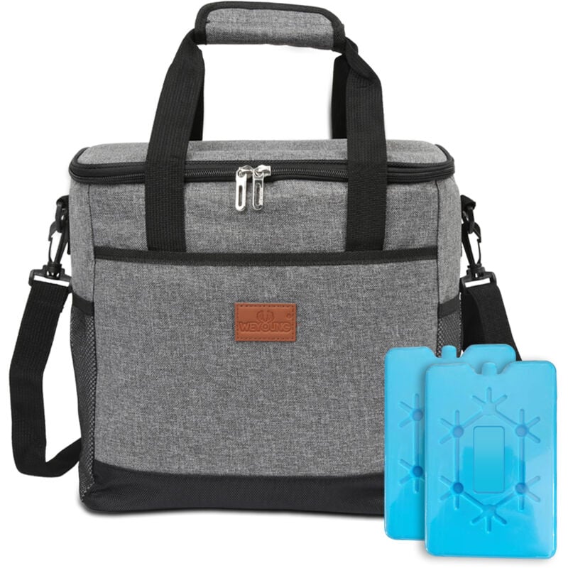 foto del prodotto swanew borsa isotermica 15l borsa da picnic pieghevole, grande capacit , impermeabile, borsa da pranzo refrigerata ufficio scuola picnic viaggi