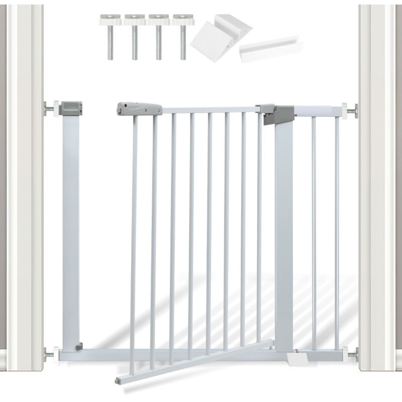 foto del prodotto swanew cancelletto di sicurezza per bambini espandibile 90-97 cm, barriera a pressione senza fori, cancelletti per bambini e cani, larghezza