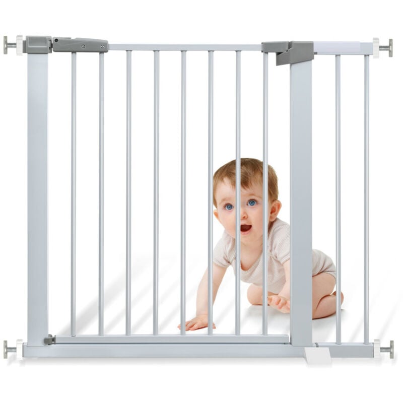 foto del prodotto swanew cancelletto di sicurezza per bambini espandibile 90-97 cm, barriera a pressione senza fori, cancelletti per bambini e cani, larghezza