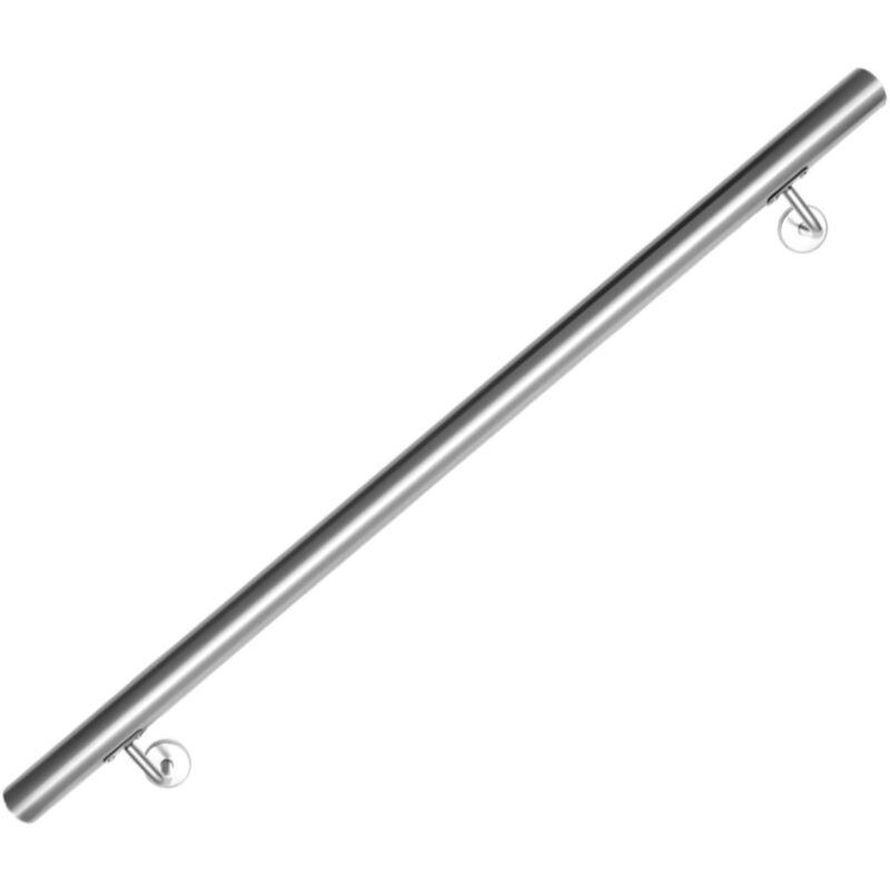 foto del prodotto swanew corrimano in acciaio inox v2a per scale - supporto a parete, scelta 100 cm