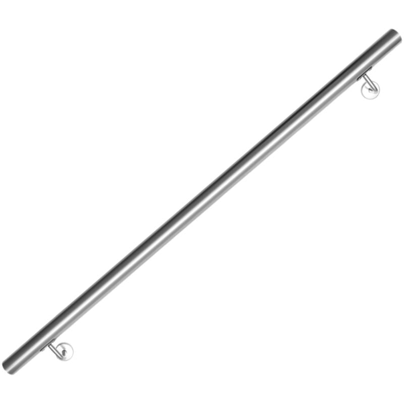 foto del prodotto swanew corrimano in acciaio inox v2a per scale - supporto a parete, scelta 120 cm