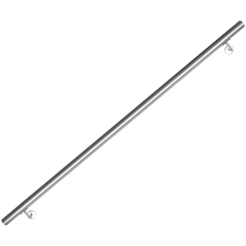 foto del prodotto swanew corrimano in acciaio inox v2a per scale supporto a parete, scelta 150 cm
