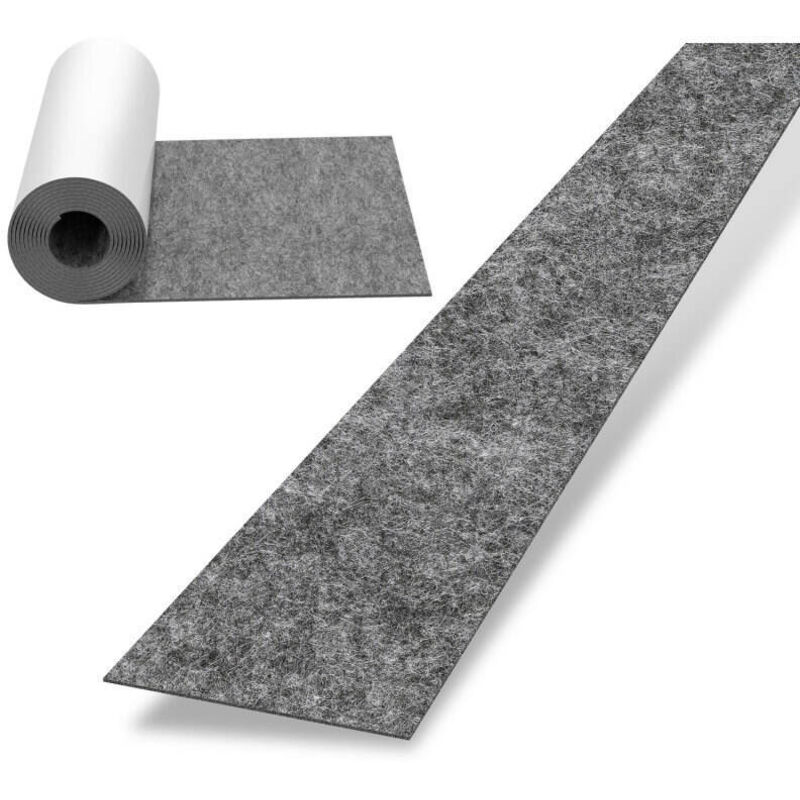foto del prodotto swanew feltro adesivo 50x150cm, pattino in feltro adesivo per mobili, pattini antiscivolo per sedie in feltro grigio