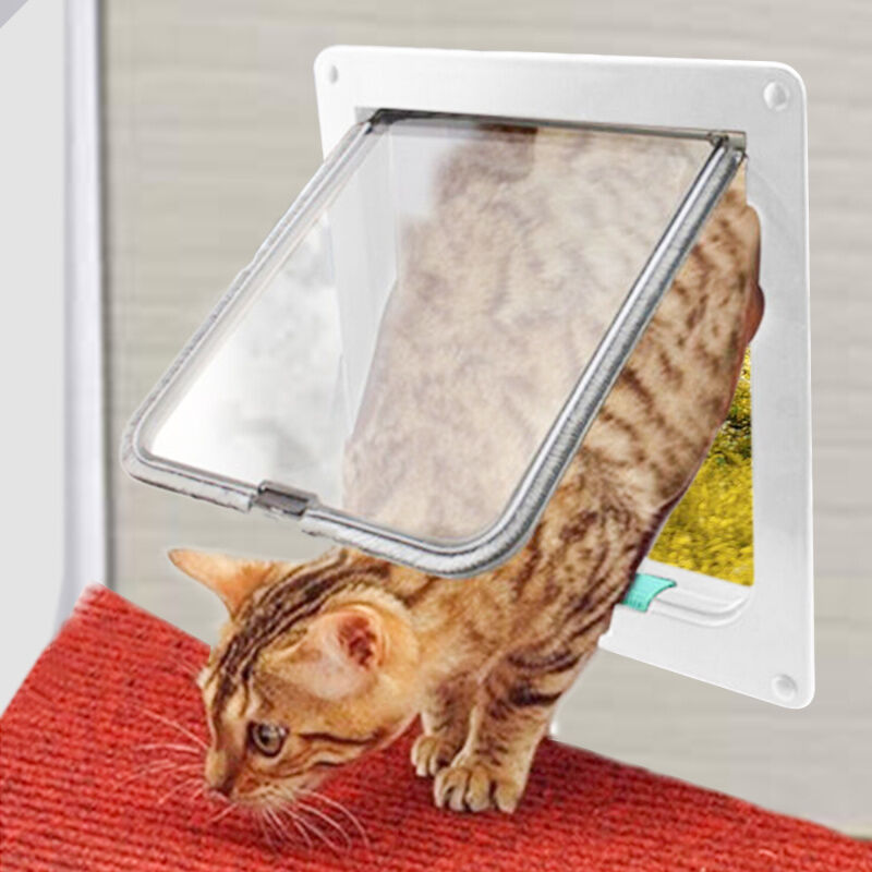 foto del prodotto swanew gattaiola gattaiola gattaiola a 4 vie porta gatto con sistema di chiusura a 4 vie gatti