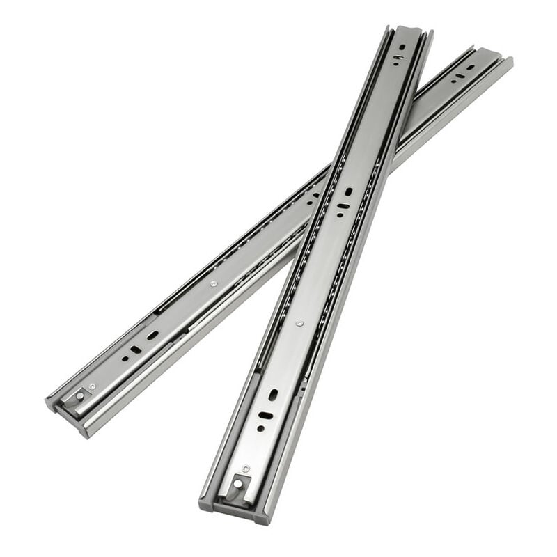 foto del prodotto swanew guide per cassetti guide per carichi pesanti con chiusura morbida ad estrazione totale 45 mm guide da 400 mm 6 pezzi