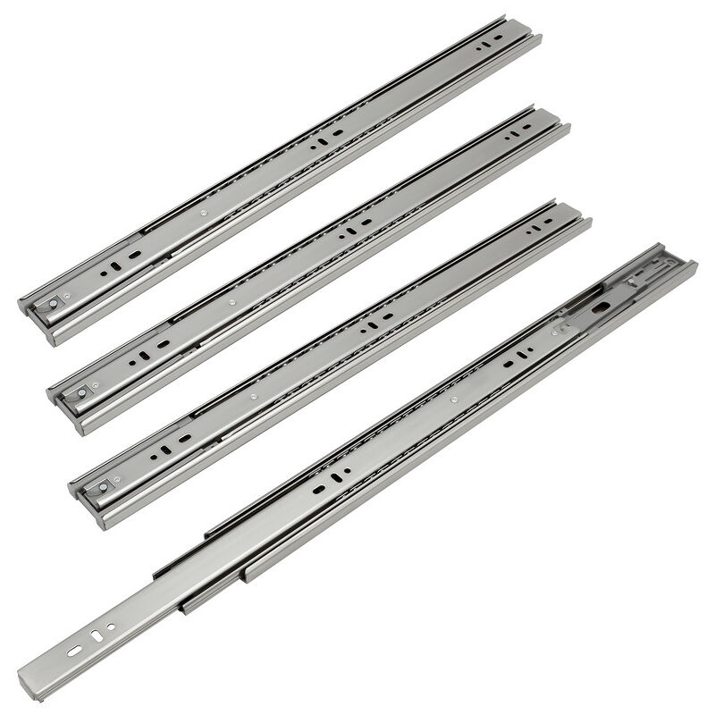 immagine 0 del prodotto swanew guide per cassetti guide per carichi pesanti con chiusura morbida ad estrazione totale 45 mm guide da 400 mm 8 pezzi