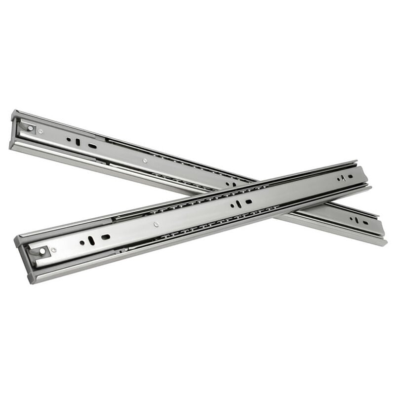 foto del prodotto swanew guide per cassetti guide per carichi pesanti con chiusura morbida ad estrazione totale guide da 45 mm e 350 mm 10 pezzi