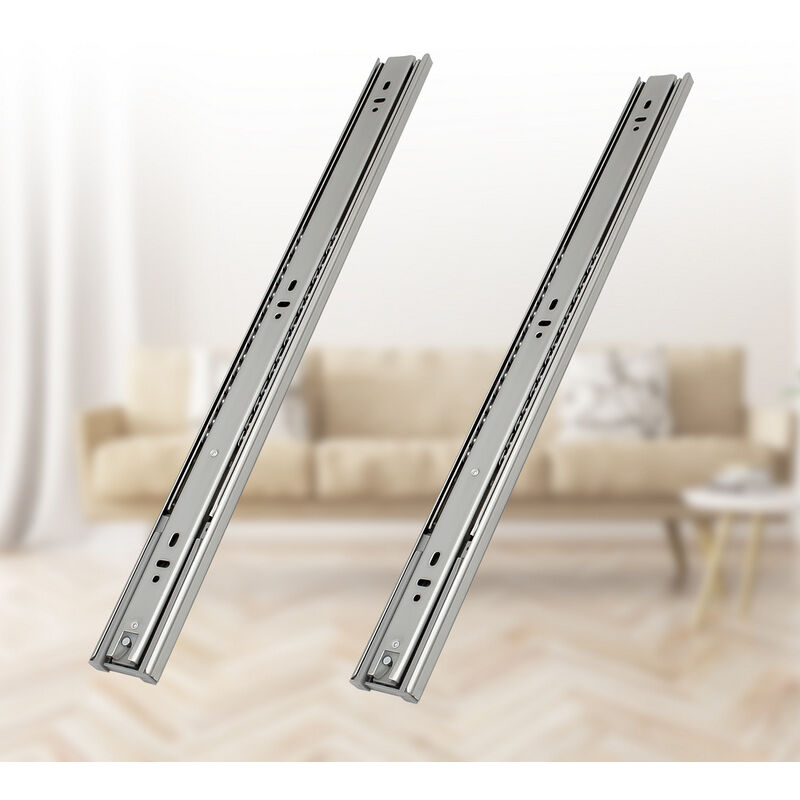 immagine 0 del prodotto swanew guide per cassetti guide per carichi pesanti con chiusura morbida ad estrazione totale guide da 45 mm e 550 mm, 2 pezzi