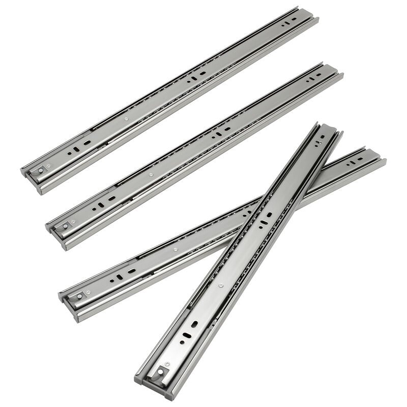 immagine 0 del prodotto swanew guide per cassetti guide per carichi pesanti con chiusura morbida ad estrazione totale guide da 45 mm e 650 mm, 8 pezzi