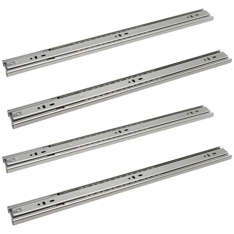 foto del prodotto swanew guide per cassetti guide softclose per carichi pesanti guide ad estrazione totale 45 mm 450 mm 4 pezzi