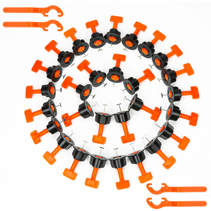 foto del prodotto swanew kit di livellamento per piastrelle. sistema di livellamento per piastrelle. 220 pz livellatori per piastrelle. livellatore per piastrelle