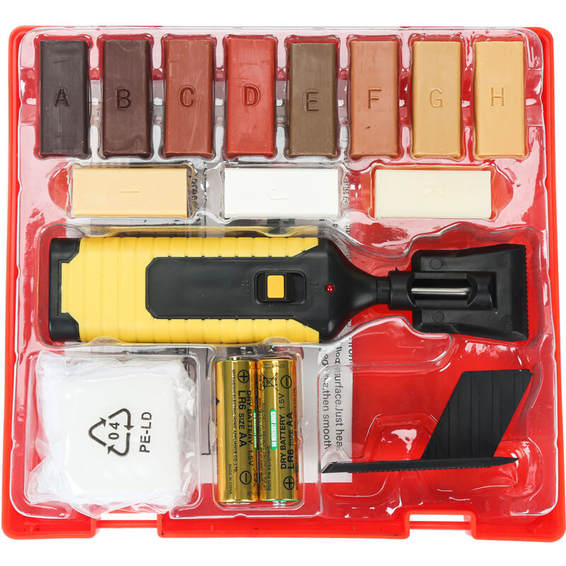 foto del prodotto swanew kit di riparazione per piastrelle. kit di riparazione per laminati da 17 pezzi per tutti i tipi di superfici in laminato e legno. piani di