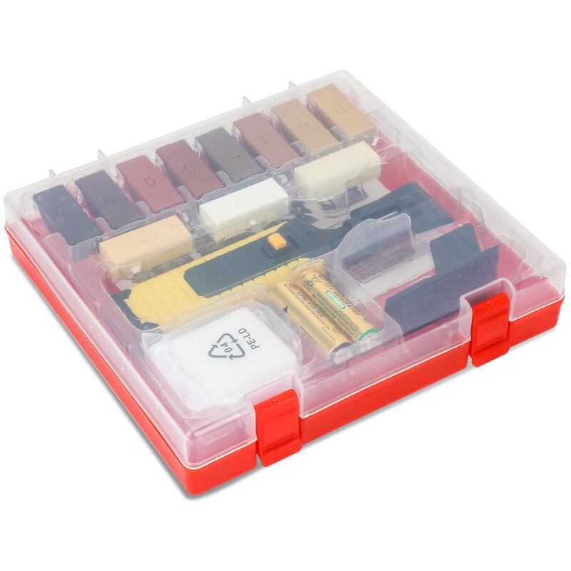 foto del prodotto swanew kit di riparazione per piastrelle. kit di riparazione per laminati da 17 pezzi per tutti i tipi di superfici in laminato e legno. piani di