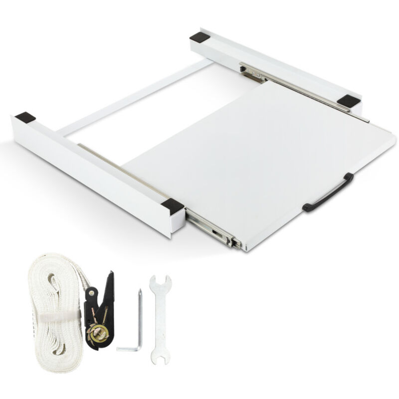 foto del prodotto swanew kit sovrapposizione per lavatrice telaio intermedio con mensola estraibile 60x54 cm
