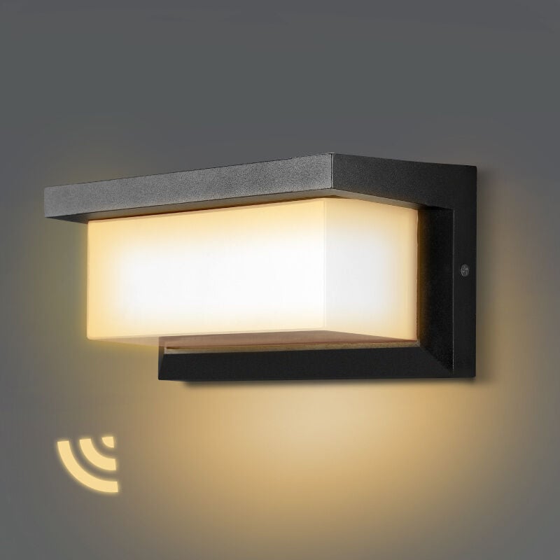 foto del prodotto swanew lampada da parete a led da 18 w lampada da parete per camera da letto ip65 lampada da corridoio con sensore dechkenlampe bianco caldo