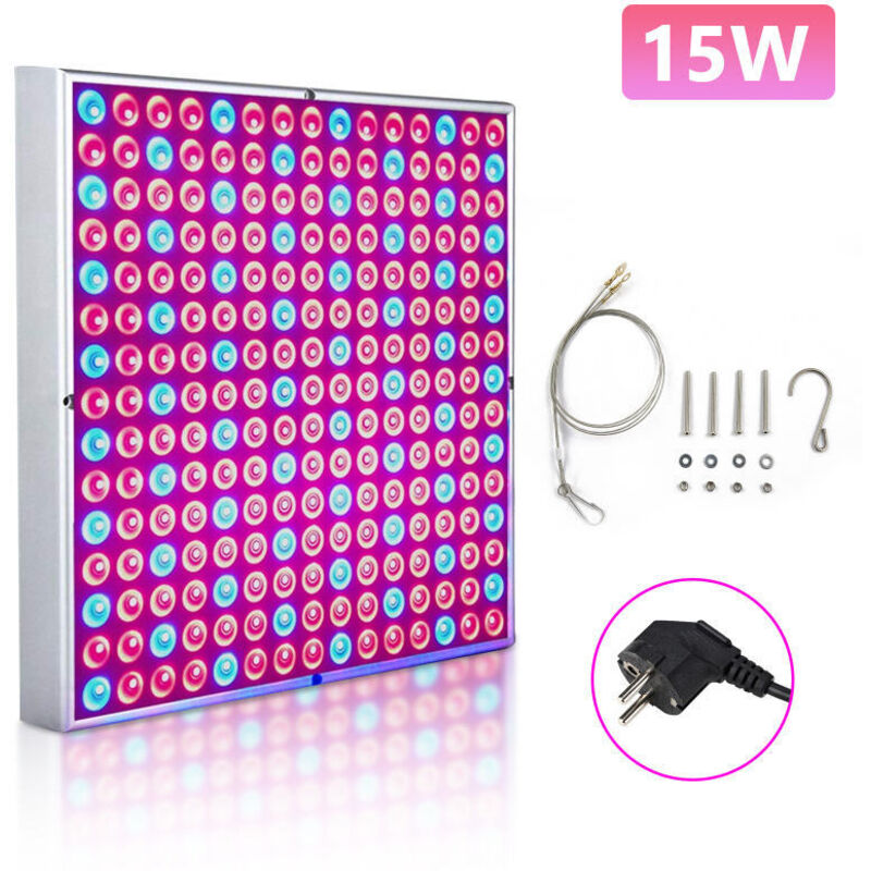 foto del prodotto swanew lampade per piante 15w grow led coltivazione indoor idroponica lampada crescita luci piante illuminazione di pannello per luminosa led per