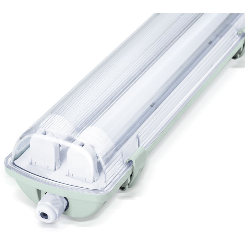 foto del prodotto swanew led apparecchio antiumido cantina apparecchio antiumido garage apparecchio diffusore 150cm bianco neutro