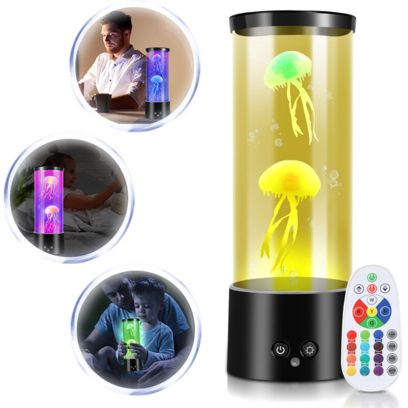 foto del prodotto swanew led meduse luci notturne lampada dell'umore lampada da tavolo rgb lampada da tavolo ufficio artificiale