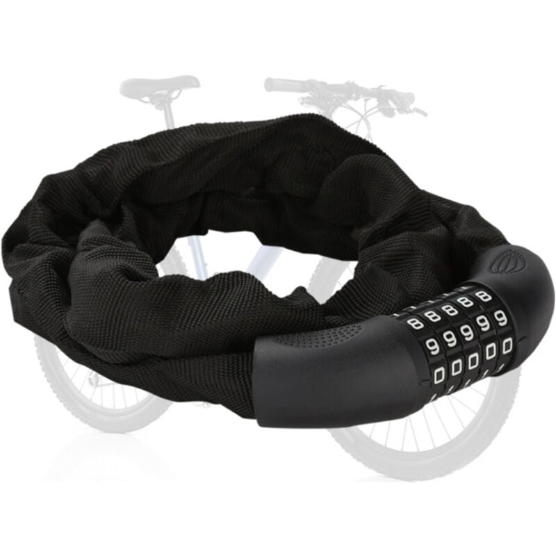 foto del prodotto swanew lucchetto per bicicletta lucchetto per ciclomotore lucchetto a combinazione nero 120cm per numeri di biciclette