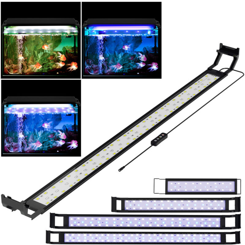 foto del prodotto swanew luce di rampa dell acquario del led. bianco rosso blu. risparmio energetico. 10w. 35 50cm