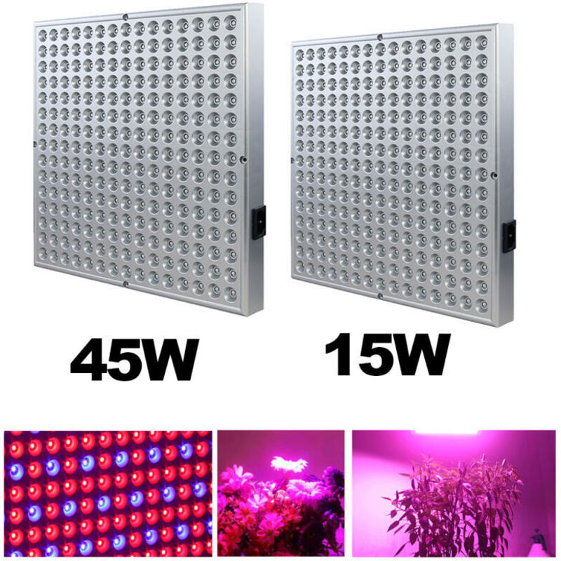 foto del prodotto swanew luce per piante da giardinaggio da, luce per piante a spettro completo da 225led per la coltivazione di piante da interno 15w
