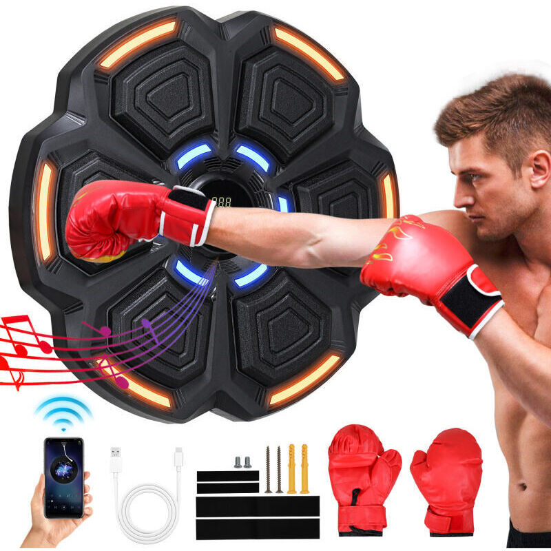 foto del prodotto swanew macchina da boxe musica boxing bluetooth montaggio a muro vari ritmi musicali integrati esistono due diverse opzioni di montaggio