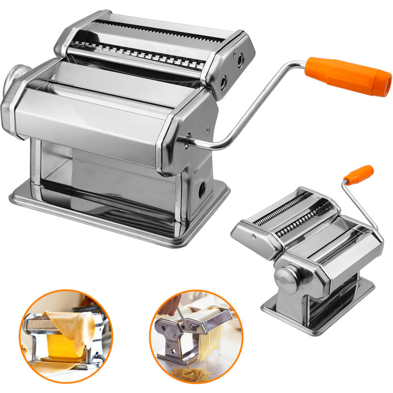 foto del prodotto swanew macchina per la pasta con 9 strati di pasta, per spaghetti, lasagne, argento, tagliapasta