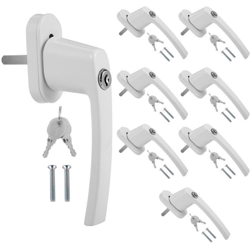 foto del prodotto swanew maniglia per finestra di sicurezza per bambini maniglie per finestra bloccabili set alu bianco 8x