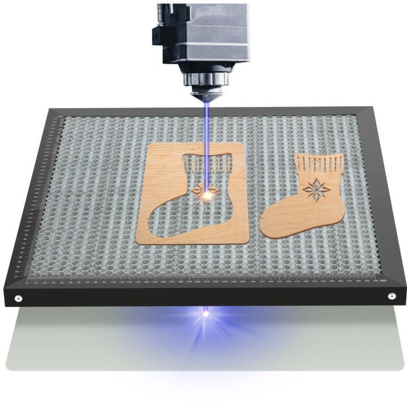 foto del prodotto swanew pannello del tavolo di lavoro del nido d ape tagliato laser. pannello del nido d ape 400x400x22mm
