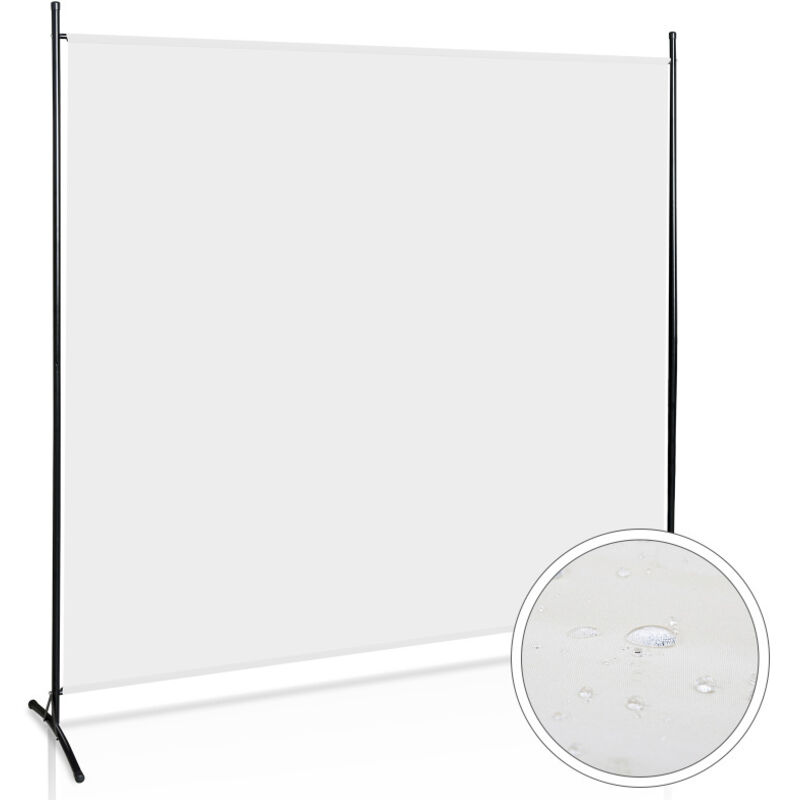 foto del prodotto swanew paravento 360 divisorio pieghevole per la stanza parete spagnola terrazza divisorio 1 pezzo beige