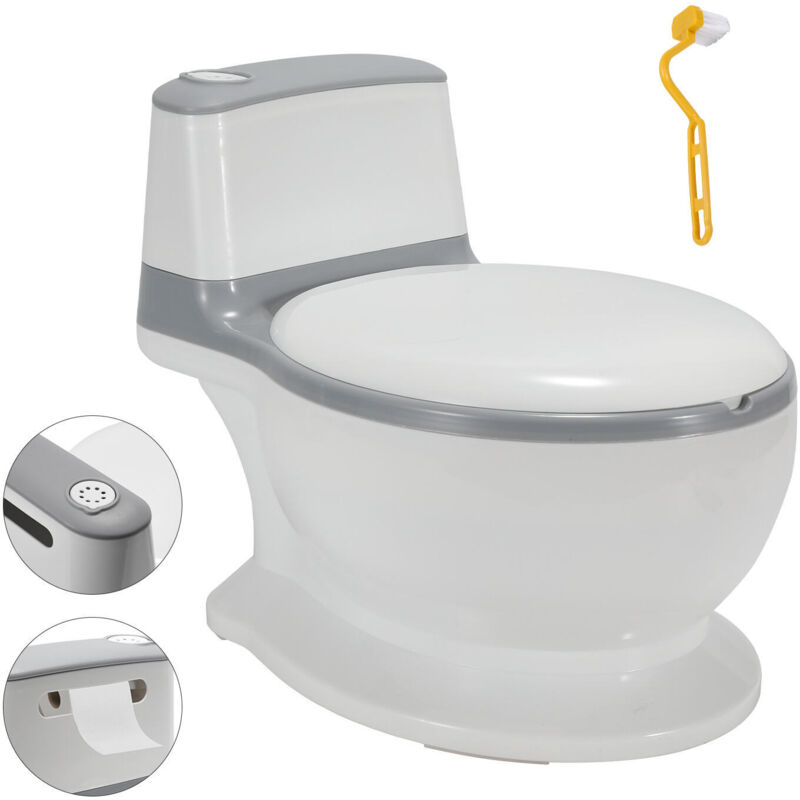 foto del prodotto swanew pattumiera per bambini. toilette per bambini con contenitore rimovibile. vasino per bambini. addestratore per il water per bambini con suono
