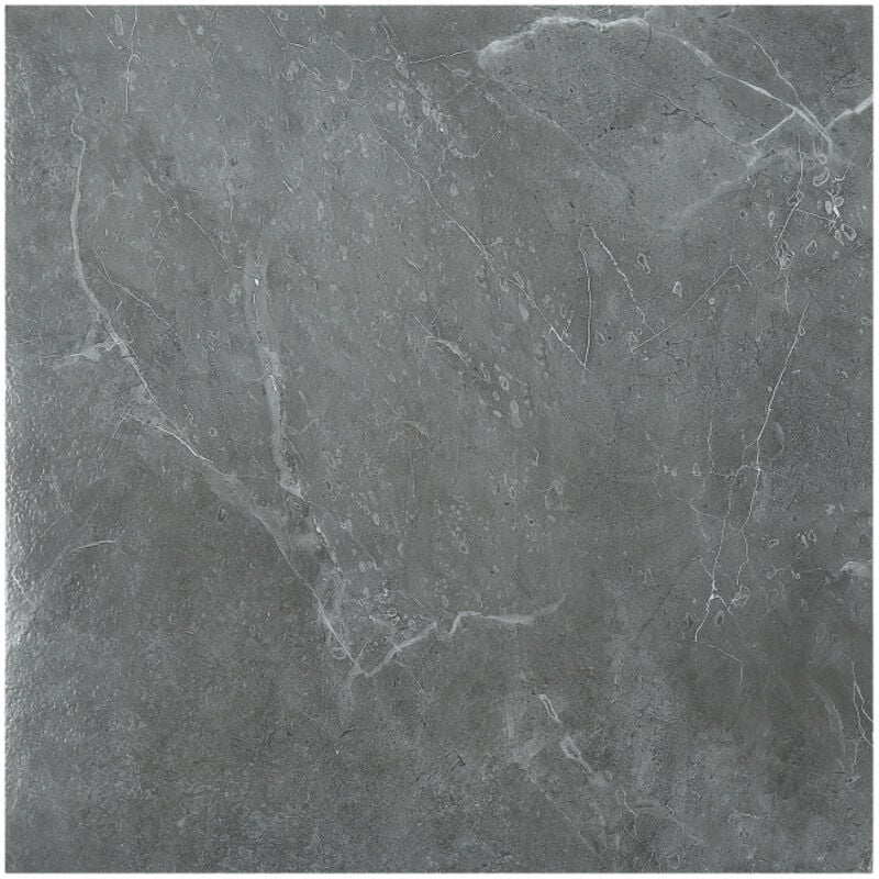 foto del prodotto swanew pavimento adesivo in pvc 4 scatole da 44 piastrelle viniliche autoadesive grigio marmo ca.4 m 