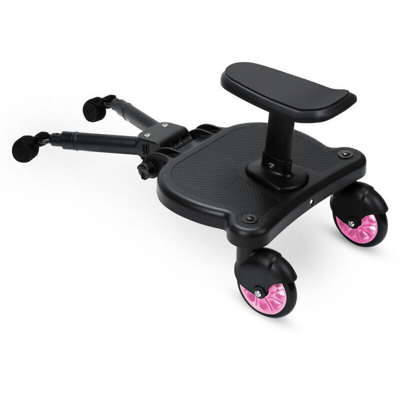 foto del prodotto swanew pedale per carrozzina pedale ausiliario per passeggino con sedile fino a 25 kg rosa