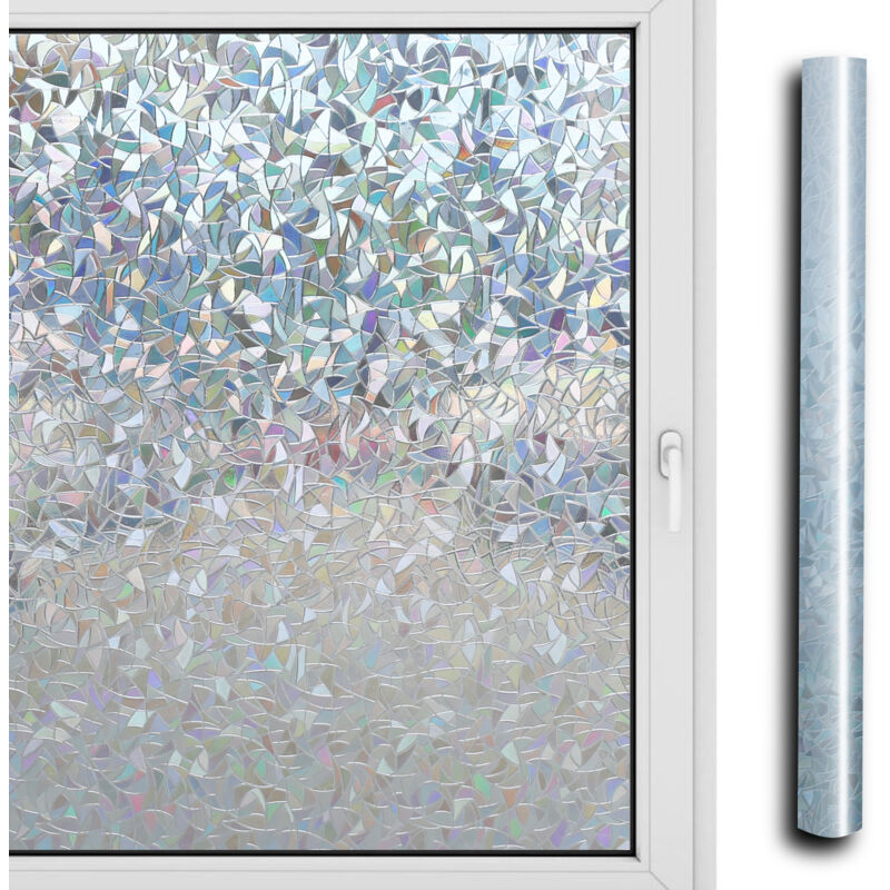 foto del prodotto swanew pellicola di vetro. pellicola elettrostatica. pellicola decorativa di vetro. pellicola di ombreggiatura vetro barriera uv 90x200cm