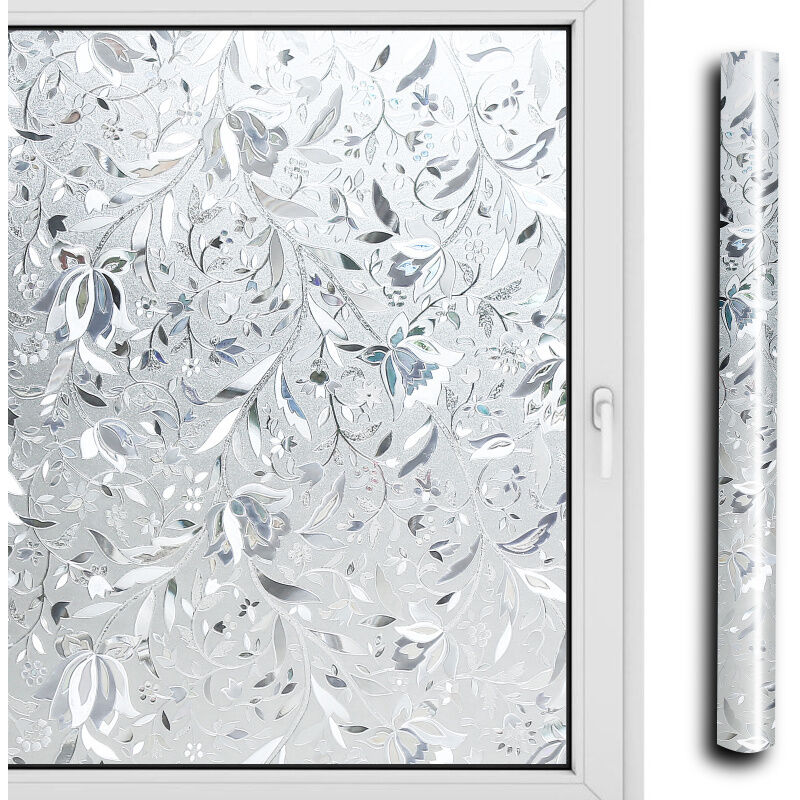 foto del prodotto swanew pellicola per vetri pellicola privacy pellicola per vetri protezione uv per finestra 60x200cm