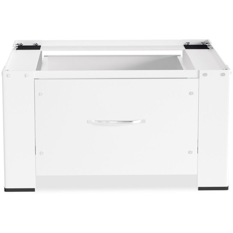 foto del prodotto swanew piedistallo per lavatrice con cassetto fino a 150kg in acciaio bianco