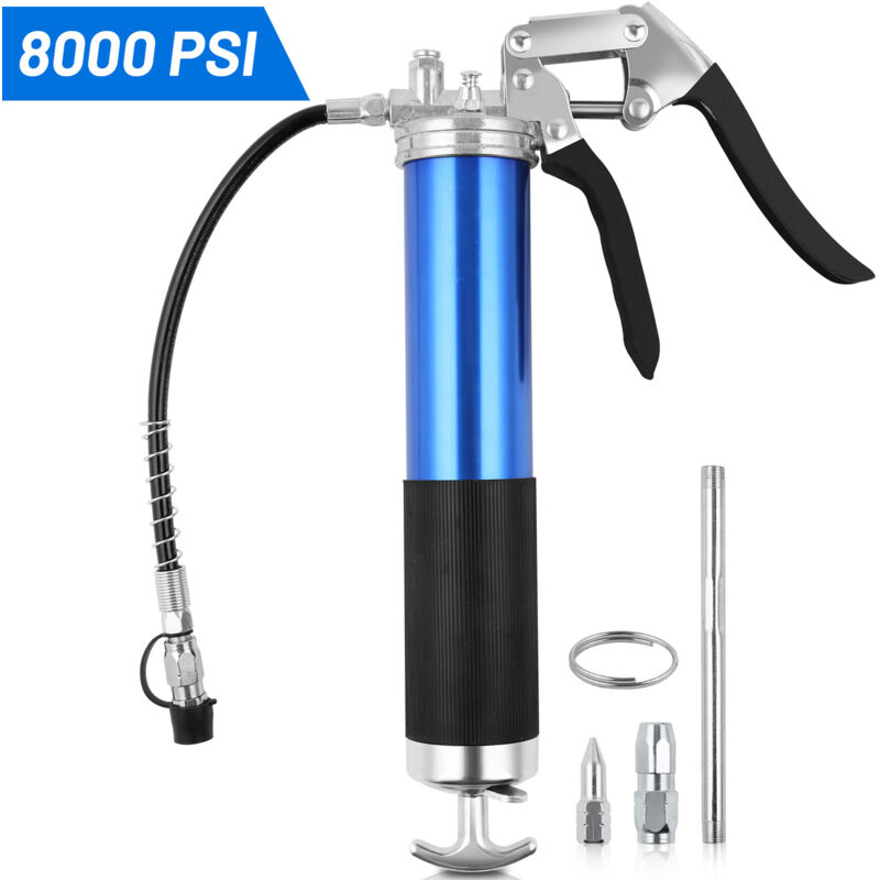 foto del prodotto swanew pistola per grasso 8000psi cartucce pistola per grasso a cartuccia con tubo di iniezione e ugello pistola per grasso da officina pistola per grasso