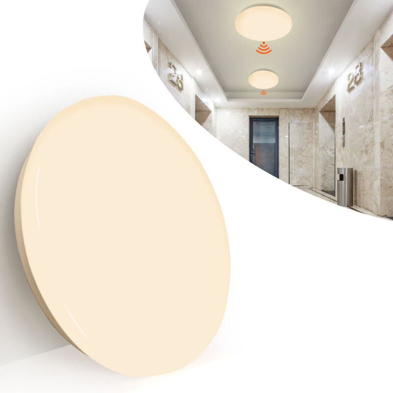 foto del prodotto swanew plafoniera led plafoniera moderna a induzione per soggiorno, camera da letto, bagno, 12w, bianco.