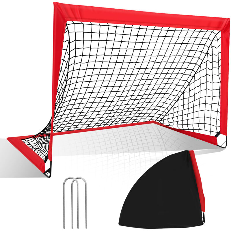 foto del prodotto swanew porta da calcio per bambini rete da calcio pieghevole mini porta da calcio pieghevole 120 x 90 x 90 cm