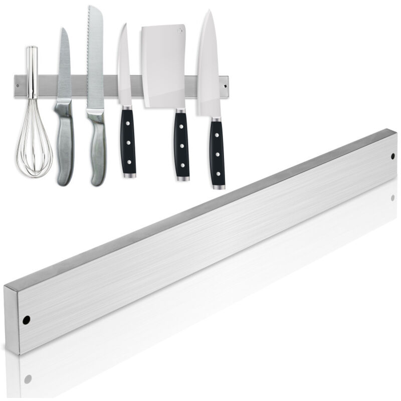 foto del prodotto swanew portacoltelli per utensili da cucina coltelli adesivo da parete portacoltelli magnetico in acciaio inox 40cm 3x