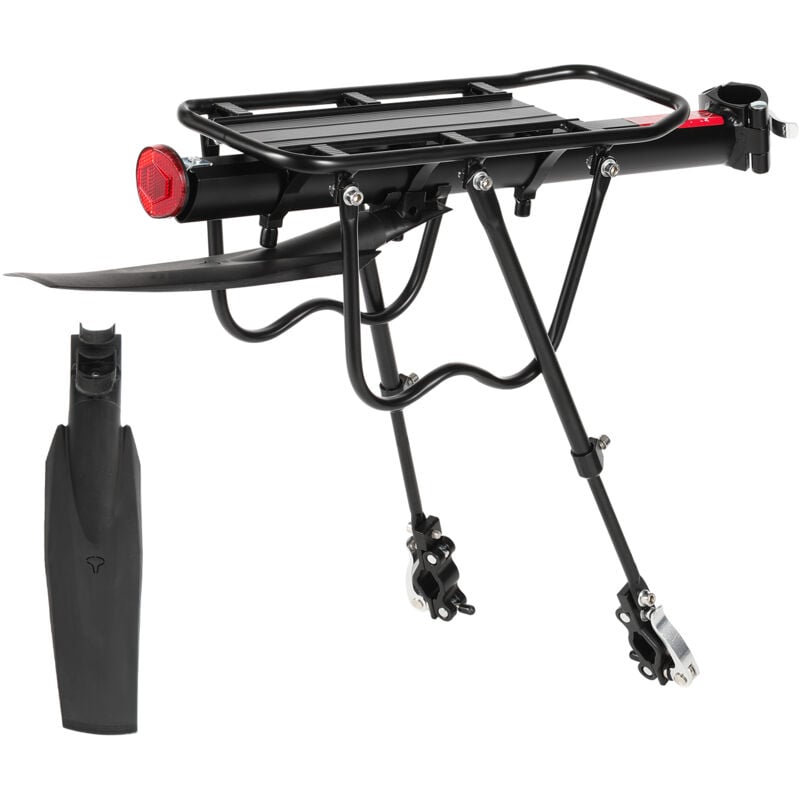 foto del prodotto swanew portapacchi posteriore universale per bicicletta,portapacchi regolabile per bicicletta portapacchi per mtb con ala catarifrangente,capacit 