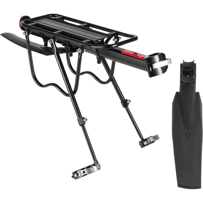 foto del prodotto swanew portapacchi posteriore universale per bicicletta,portapacchi regolabile per bicicletta portapacchi per mtb con ala catarifrangente,capacit di