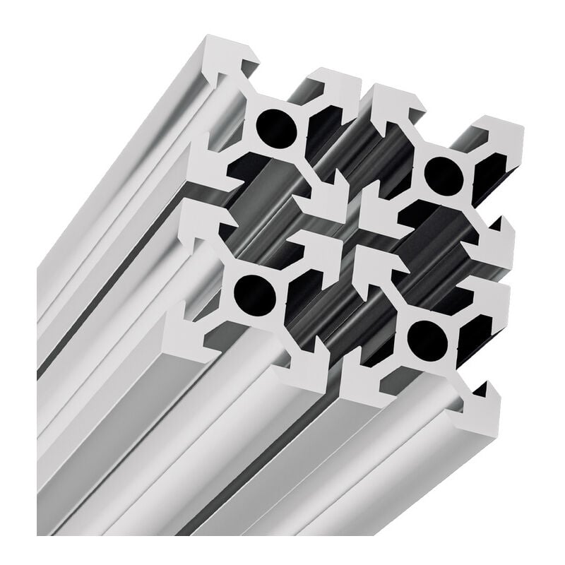 foto del prodotto swanew profilo in alluminio 1000 mm tipo v binario in alluminio estruso standard europeo argento