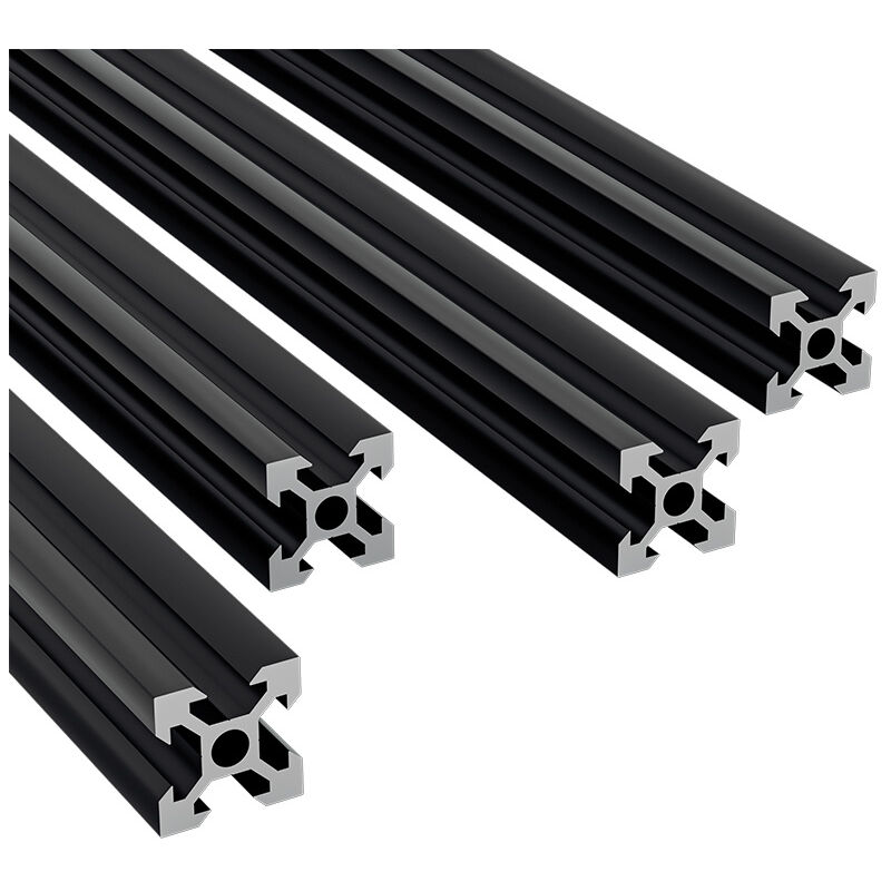foto del prodotto swanew profilo in alluminio 20x20mm profilo in alluminio da 1000mm tipo i sistema di montaggio profilo in alluminio profilo nero 20 pezzi