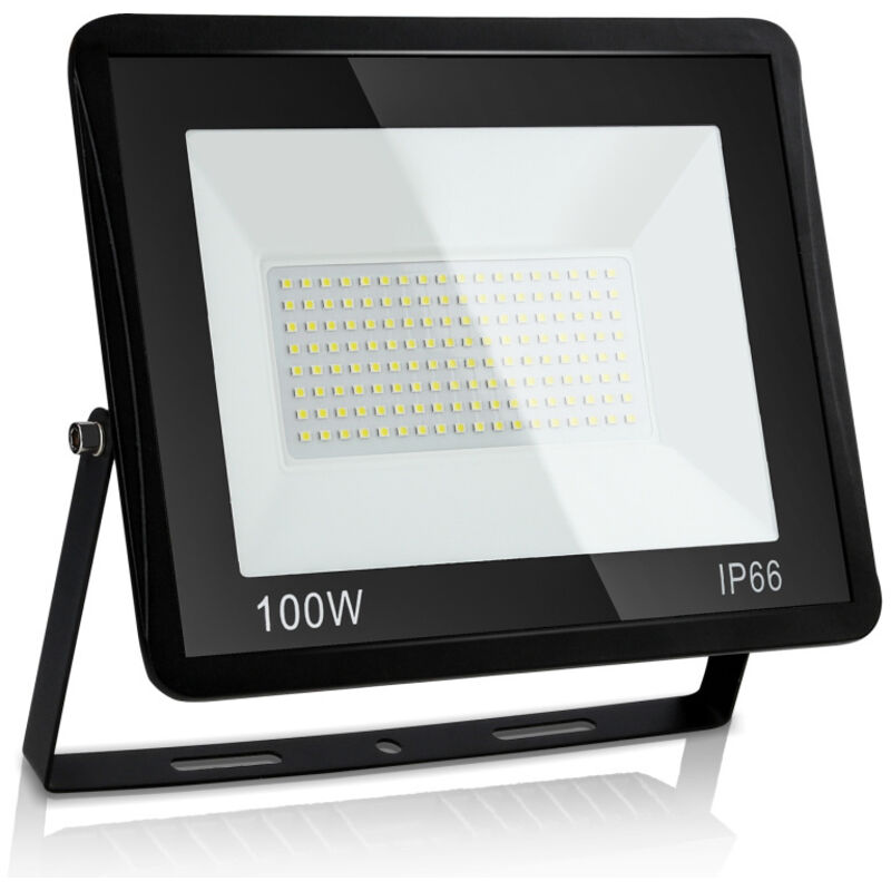 foto del prodotto swanew proiettore a led da 100w illuminazione esterna a led ip66 proiettore a led luce fredda per garage. giardino. terrazza