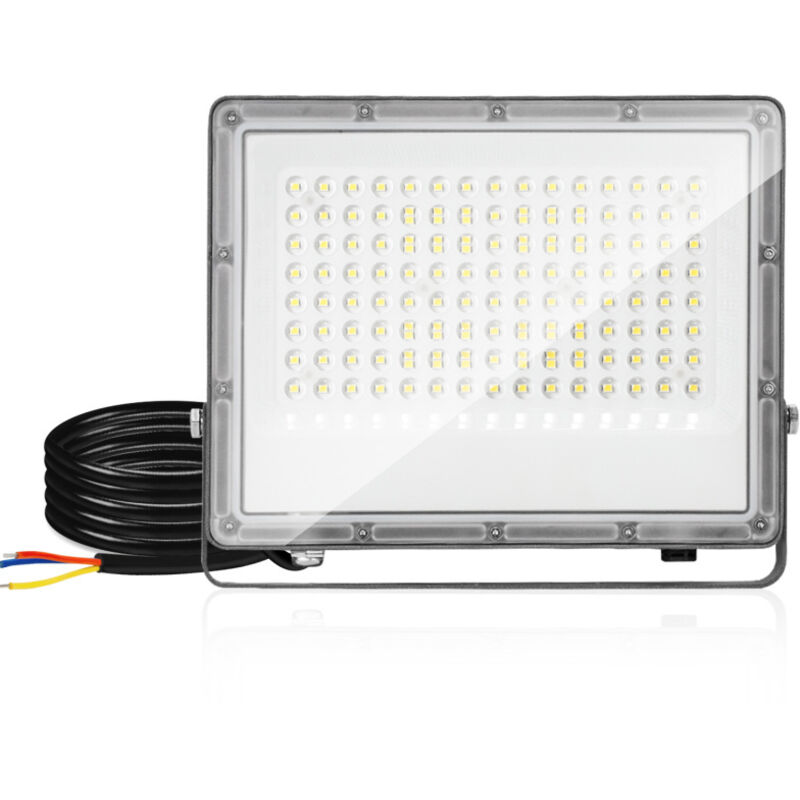 foto del prodotto swanew proiettore a led da 100w illuminazione esterna a led proiettore a led luce fredda ip65 per garage. giardino. terrazza