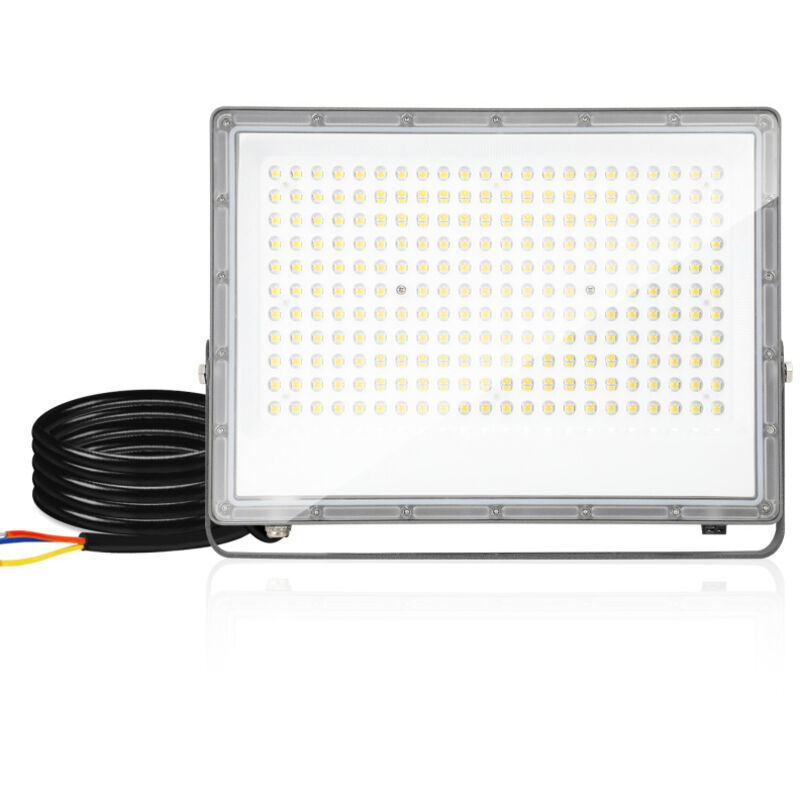 foto del prodotto swanew proiettore a led da 200w illuminazione esterna a led proiettore a led luce fredda ip65 per garage. giardino. terrazza